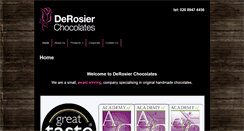 Desktop Screenshot of derosierchocolates.com