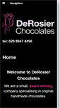Mobile Screenshot of derosierchocolates.com